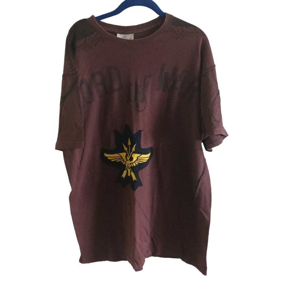 Blac Label tee shirt,  brown and black,  2XL.  Mens